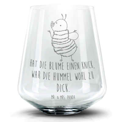 Mr. & Mrs. Panda Cocktailglas Hummel flauschig - Transparent - Geschenk, Natur, Tiere, Cocktail Gla, Premium Glas, Personalisierbar