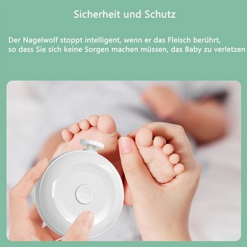 Baby Ja Nagelknipser-Set Baby-Nagelschleifer,Elektrisch Nagelpflege-Set,6-in-1-Nagelfeile