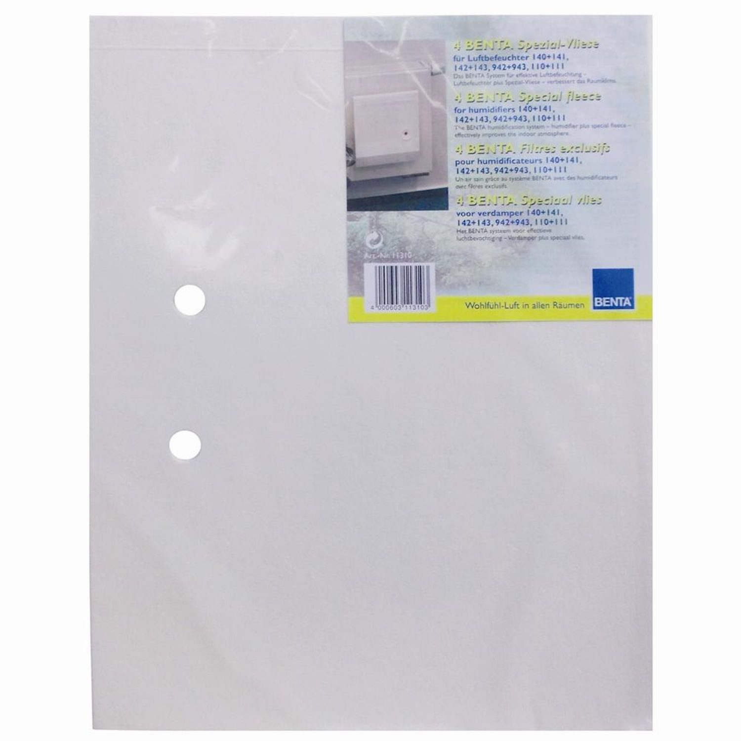 Metrox Luftbefeuchter Ersatzeinlagen 4 Stufen für Verdunster 1.0141/1.0142