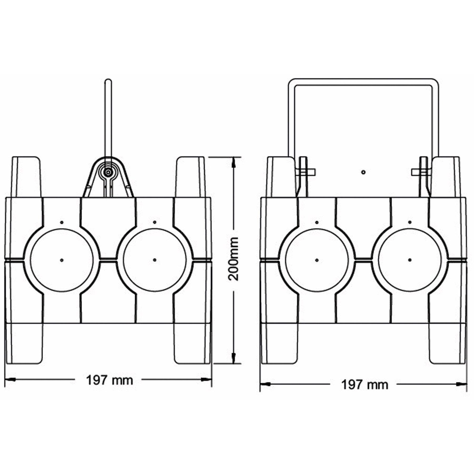 PCE PCE Stromverteiler, IMST, 2x CEE 16A, 4x Steckdosenleiste