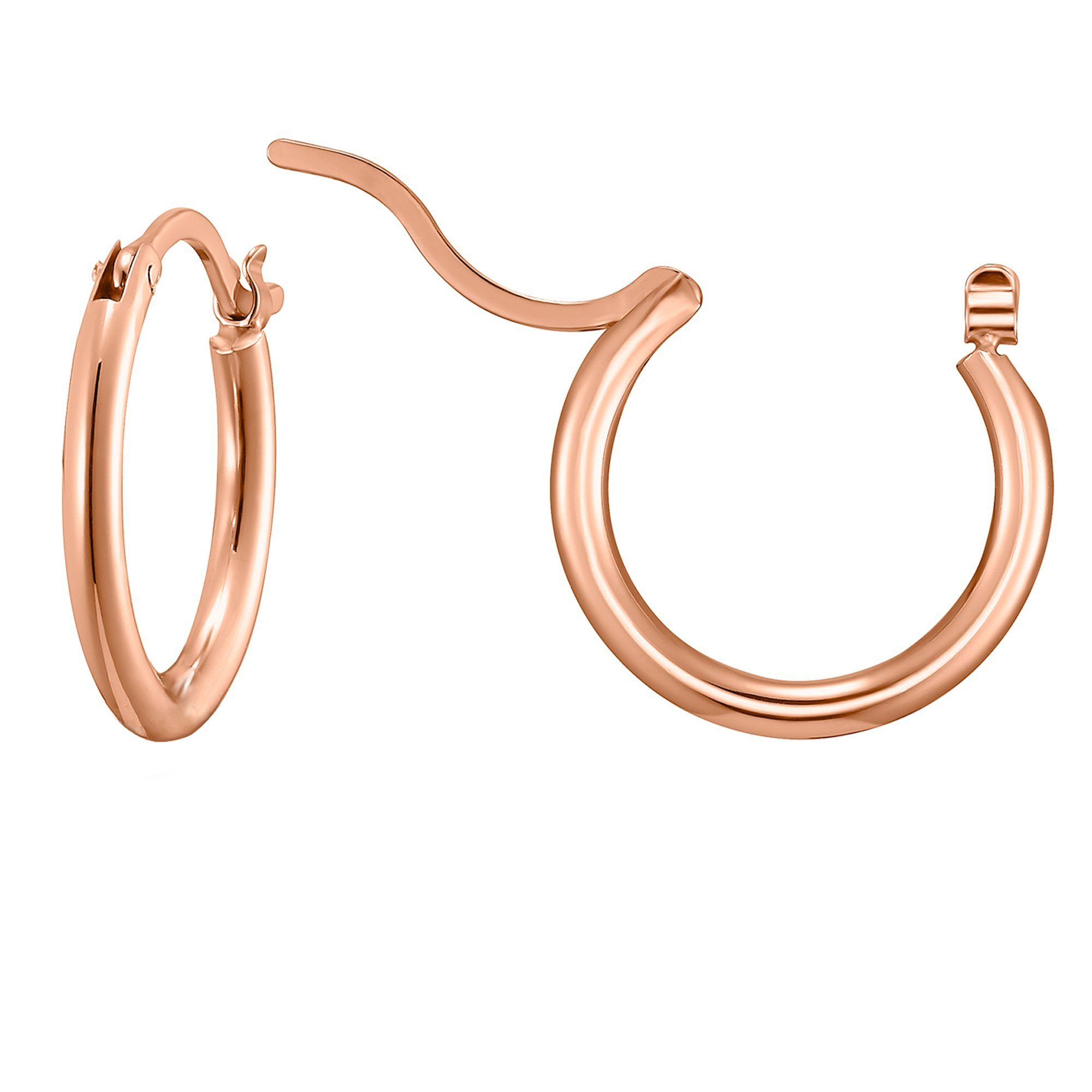 Heideman Paar Ohrstecker Creole rose goldfarben 25mm (Ohrringe, inkl. Gesch günstig online kaufen