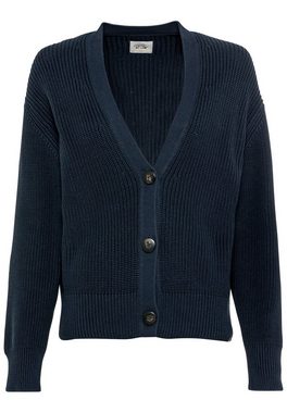 camel active Cardigan in Strickqualität Markenlabel