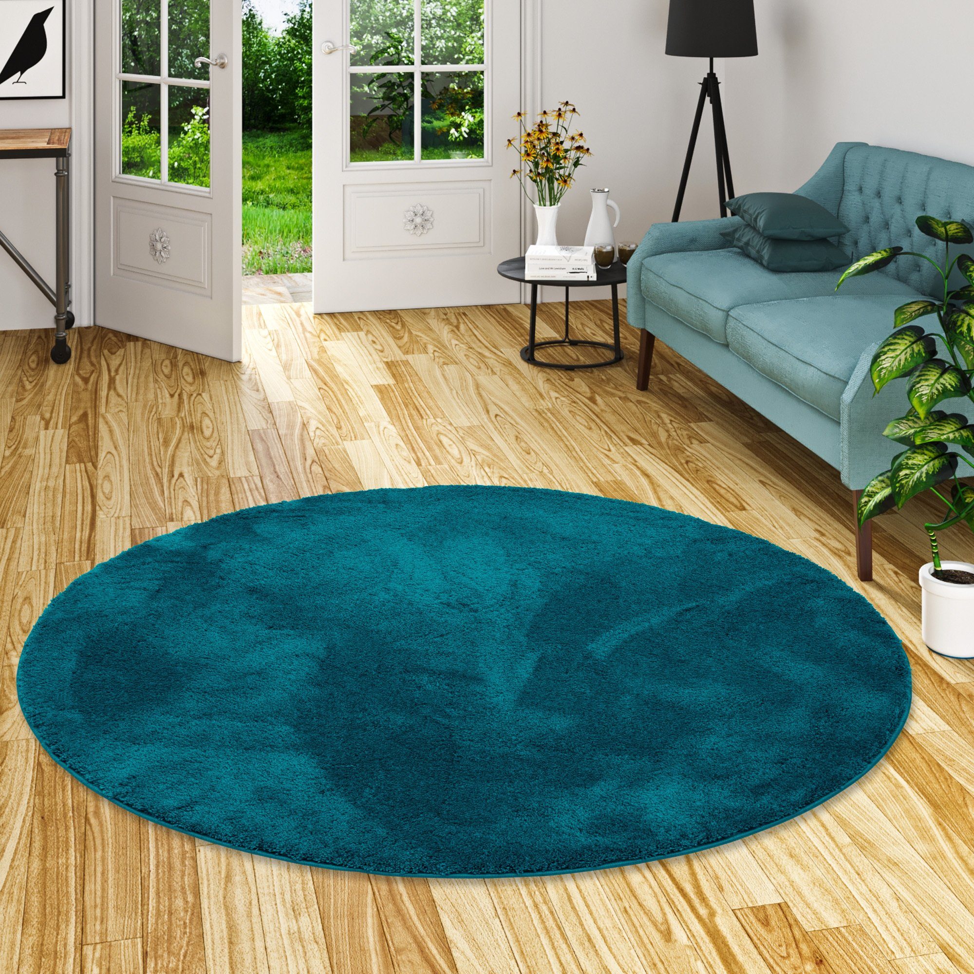 Pergamon Hochflor-Teppich Hochflor Super Soft Teppich Silky Rund, Rund, Höh günstig online kaufen
