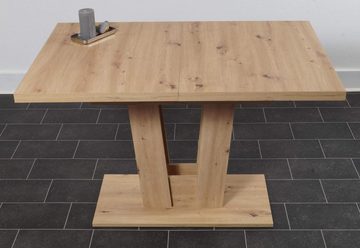 Trendmöbel24 Eckbankgruppe Eckbank Eckbankgruppe VERONA II 190x150 cm Eiche mit Tisch Varese, (4-tlg)