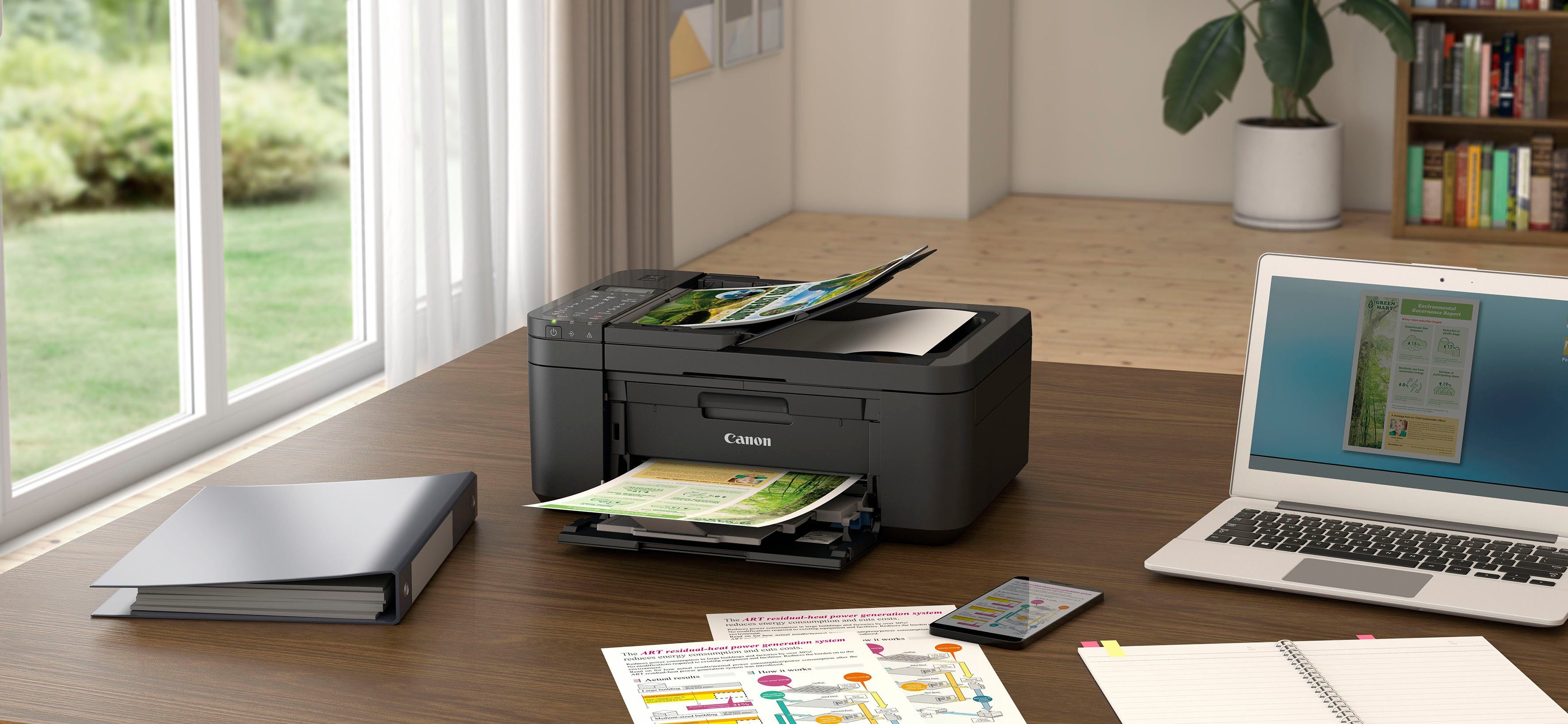 (Wi-Fi), Canon PIXMA (WLAN TR4650 Wi-Fi Direct) Multifunktionsdrucker,