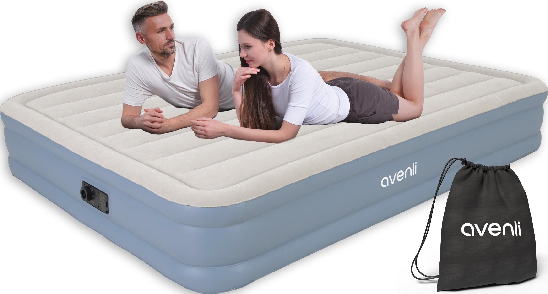 Avenli Luftbett selbstaufblasende Luftmatratze 191x137x33 cm günstig online kaufen