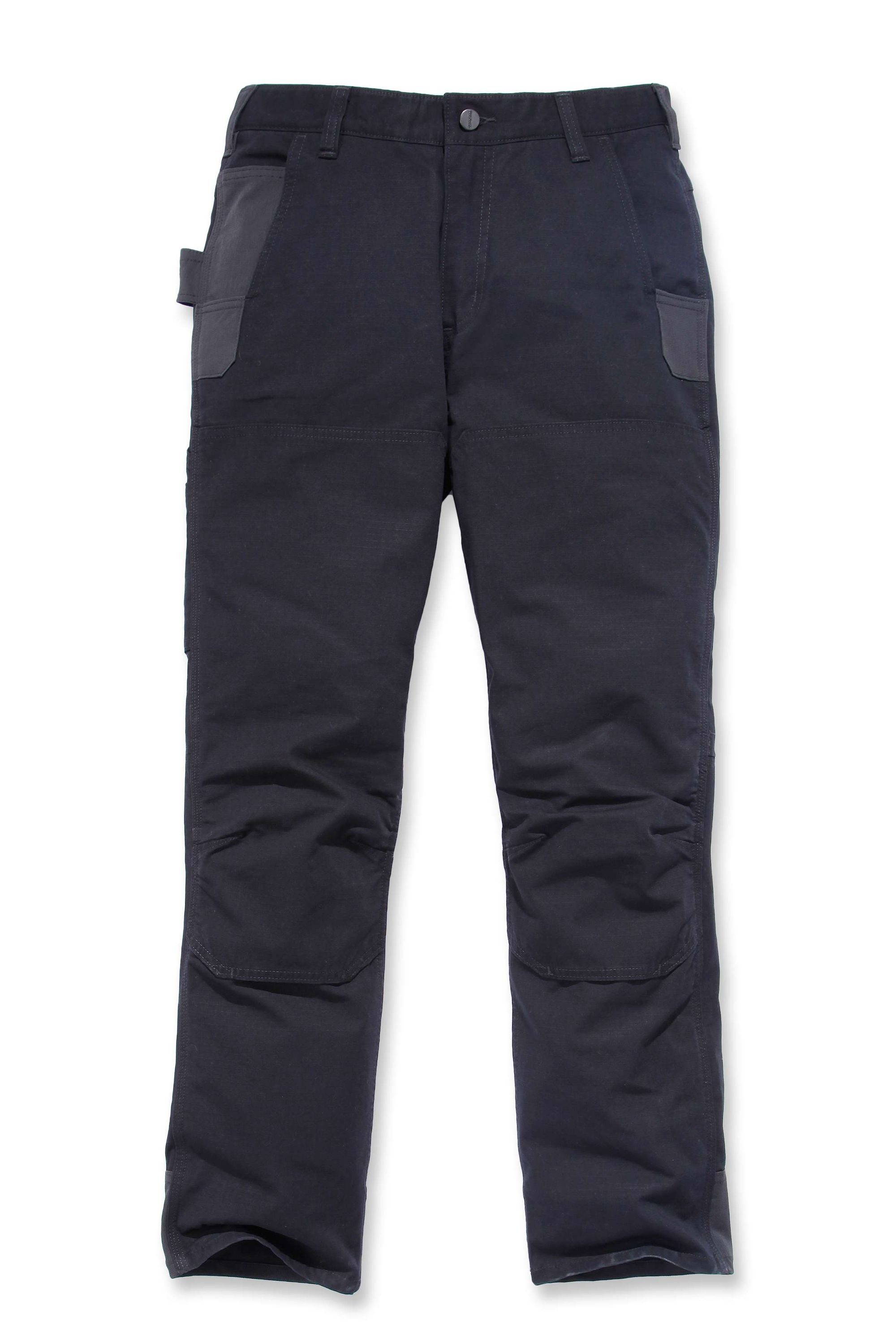 Arbeitshose black Pant Work Doppelfront Carhartt (1-tlg) Steel