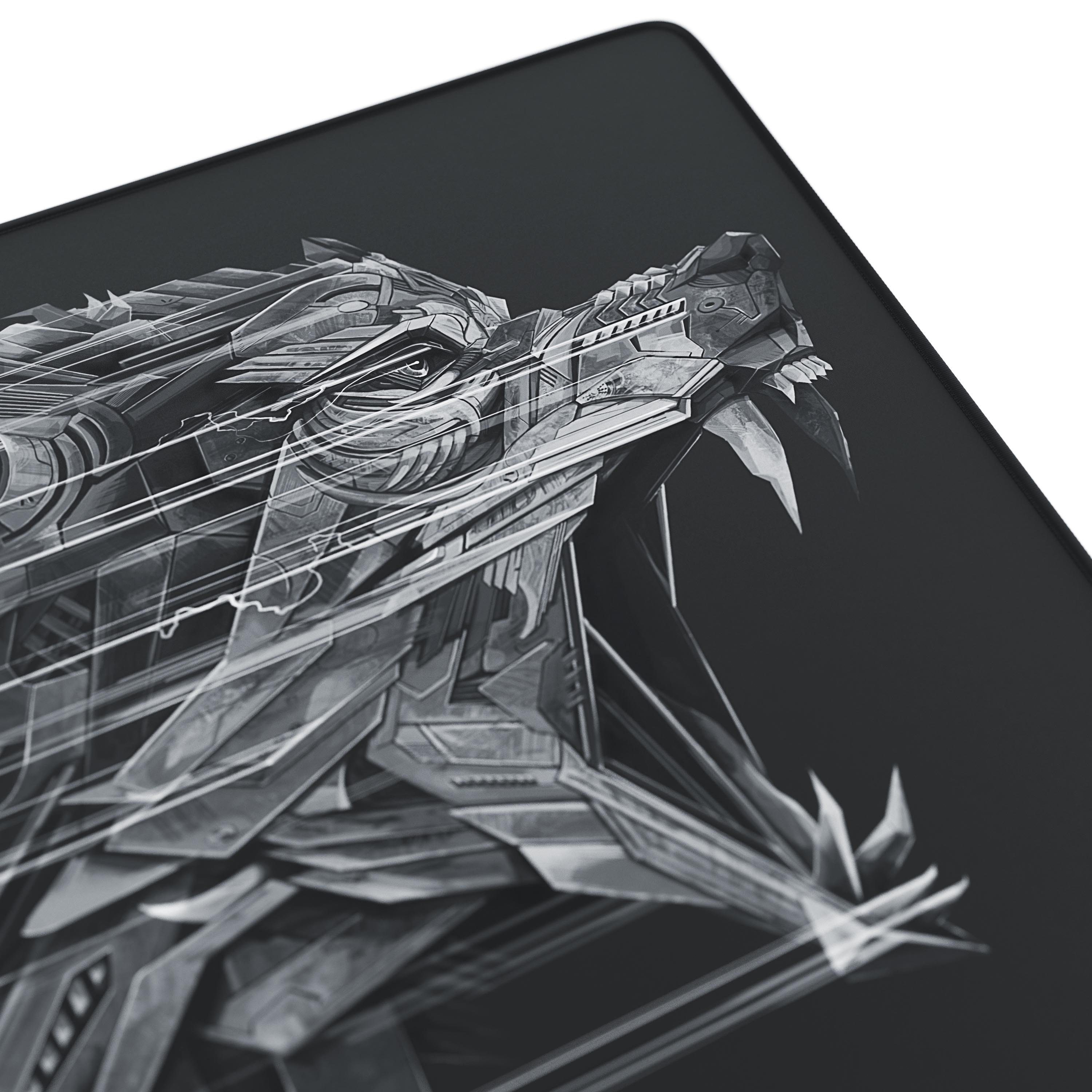 Titanwolf Gaming Mauspad XL Speed Mousepad 440 x 350 x 3 mm, Tischunterlage, strapazierfähig (1-St), rutschfest, abwaschbar, Geschwindigkeit & Präzision, Wolfsm – Bild 4 von 5