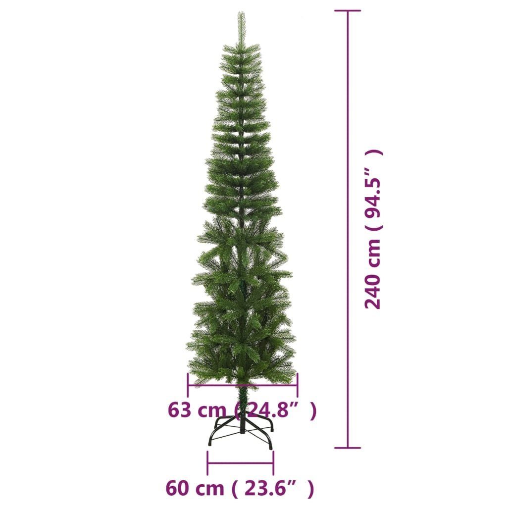 furnicato Künstlicher Weihnachtsbaum mit Ständer PE 240 Schlank cm