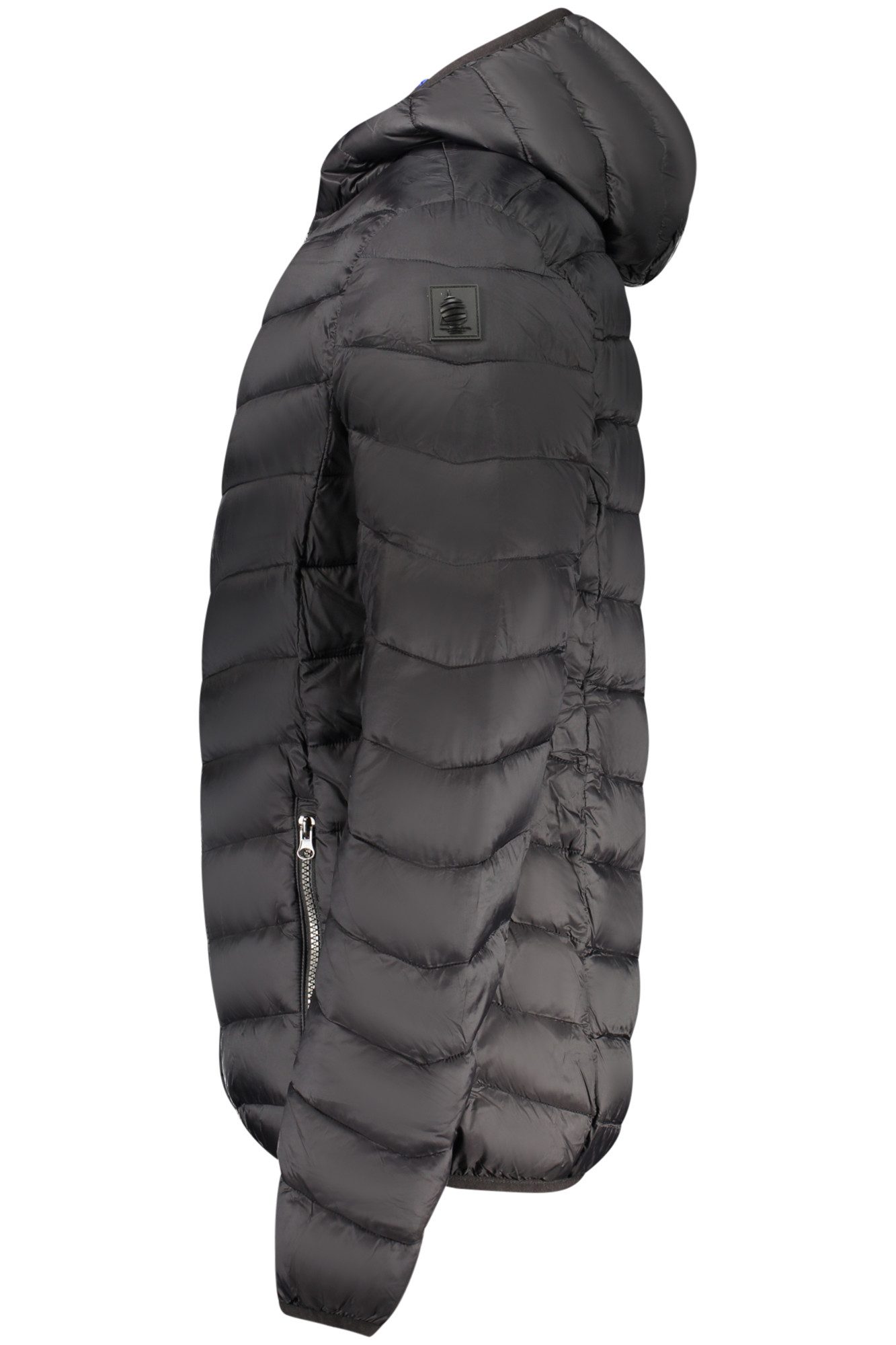 Marina Yachting Outdoorjacke Elegante Herrenjacke in Schwarz mit Kapuze und praktischem Stauraum