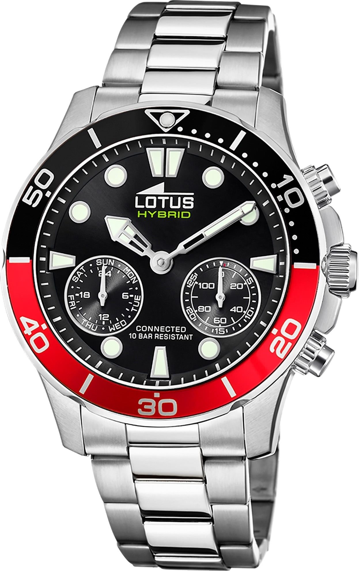 Chronograph Lotus Herrenuhr Edelstahl silber Lotus