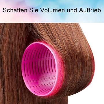 Rnemitery Haarspange 9 Stück Große Lockenwickler, Selbsthaftend Hair Rollers Set 44*63mm, 9-tlg.