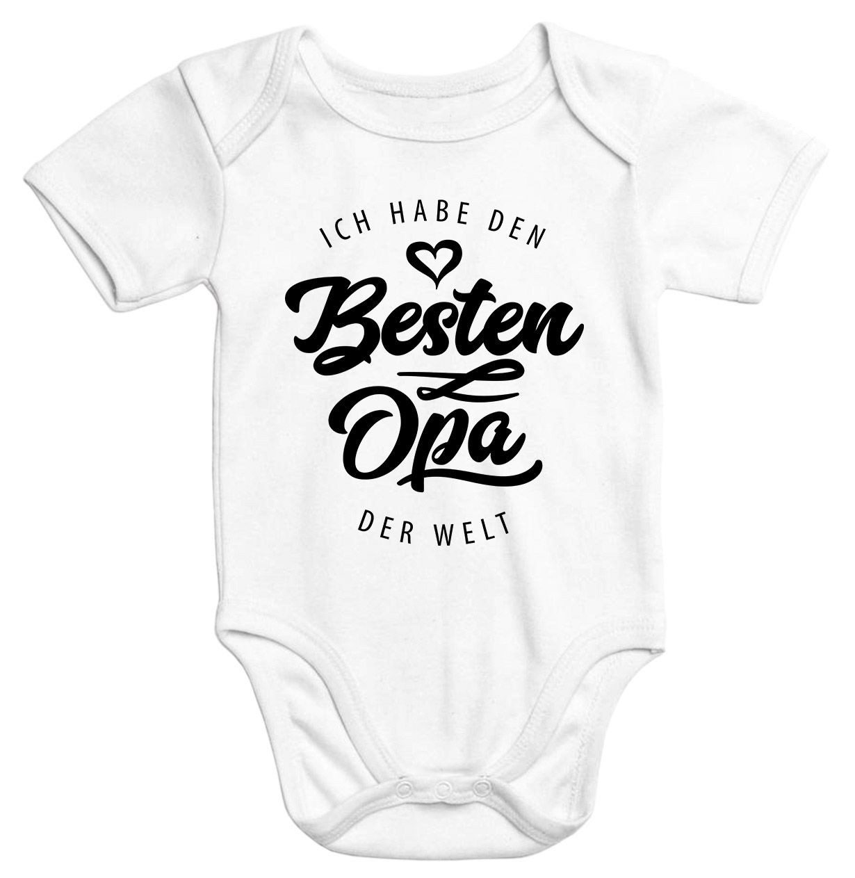 MoonWorks Body Kurzarm Baby Body Ich habe den besten Opa der Welt Spruch Geschenk
