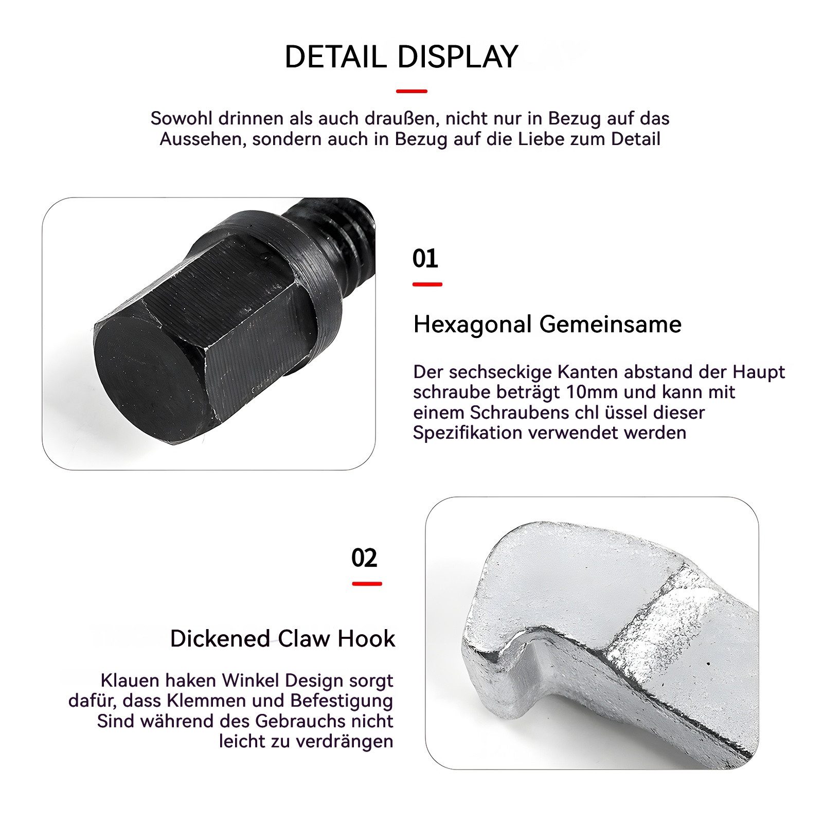 Hikity Demontagewerkzeug Lagerabzieher-Set, Auto-Reparaturwerkzeug, kompakt & tragbar, (9-tlg), 9-tlg