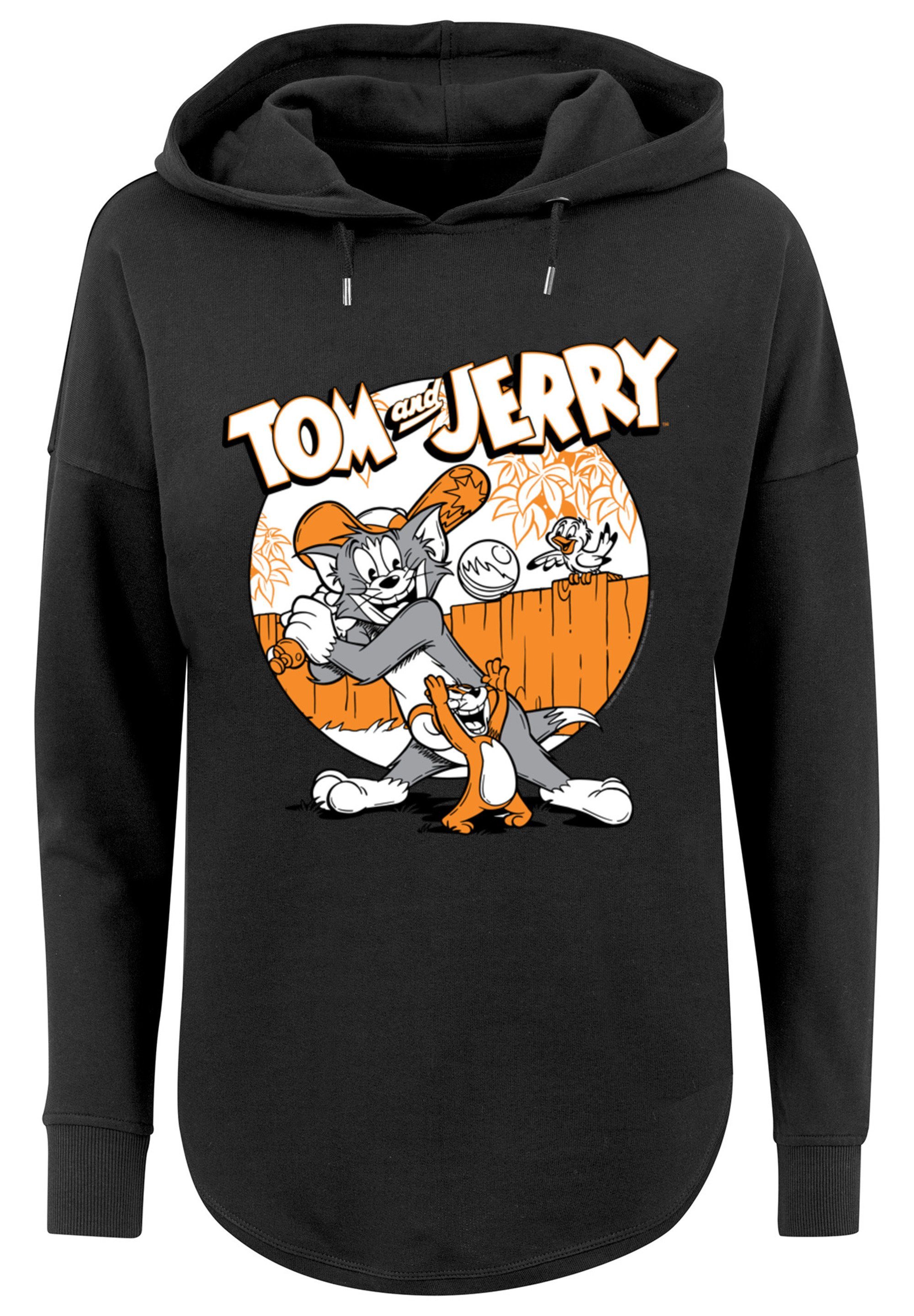 F4NT4STIC Kapuzenpullover Damen Tom And Jerry Play Baseball with Ladies Oversized Hoody (1-tlg)
