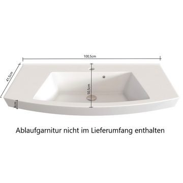 HELD MÖBEL Waschbeckenschrank Chicago Badmöbel, Waschtisch, Breite 100 cm, mit Softclose