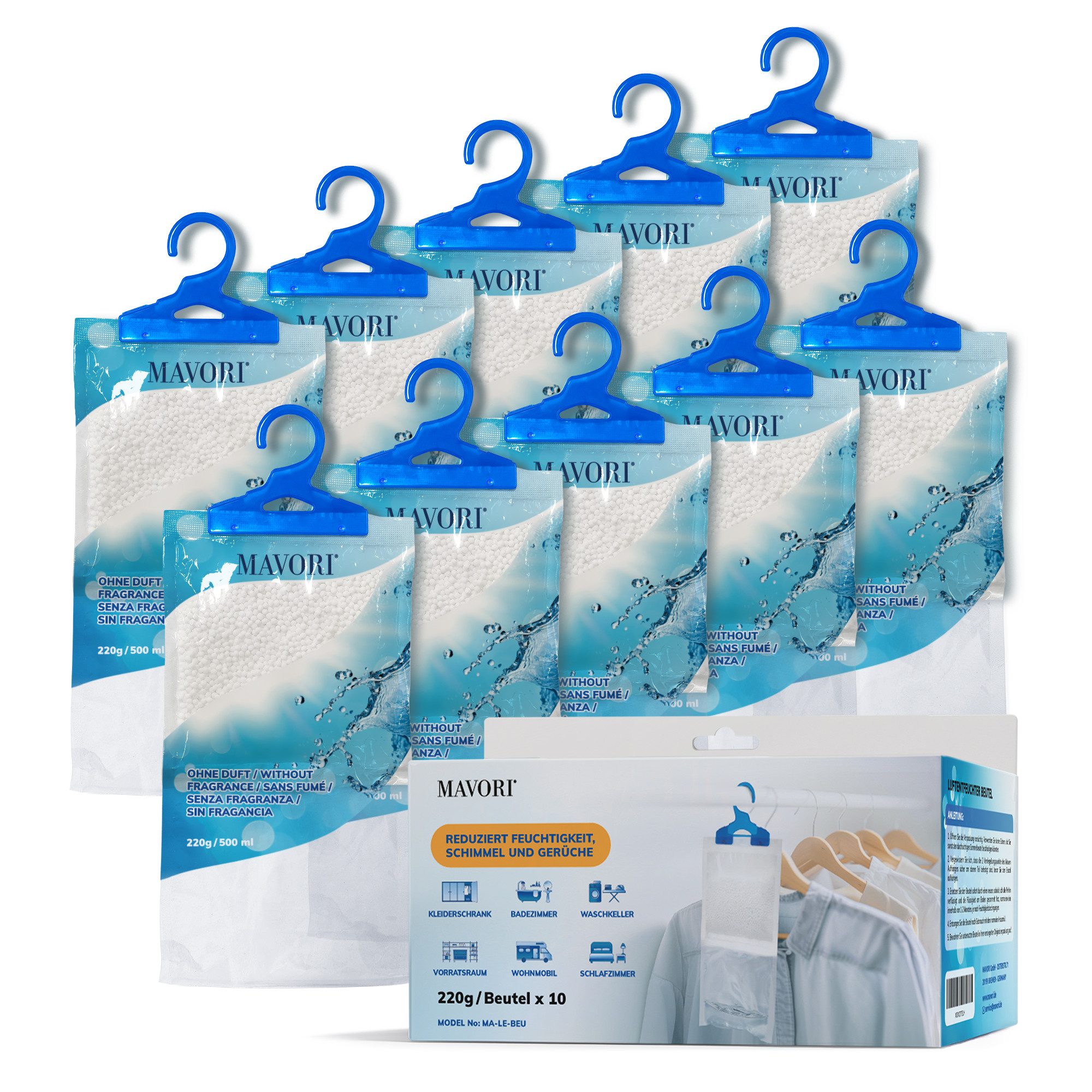 MAVORI Granulat-Luftentfeuchter, Luftentfeuchter für Schränke und Räume, im günstig online kaufen