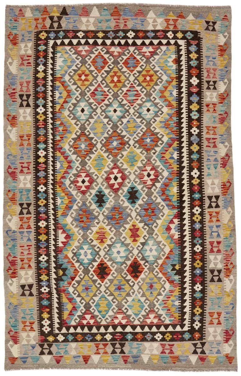 Orientteppich Kelim Afghan 153x244 Handgewebter Orientteppich, Nain Trading, rechteckig, Höhe: 3 mm