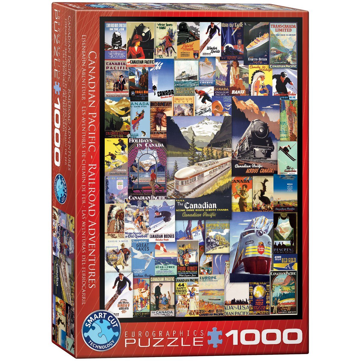 EUROGRAPHICS 6000-0648 EuroGraphics Puzzle, Puzzleteile 1000 Puzzle Eisenbahnabenteuer