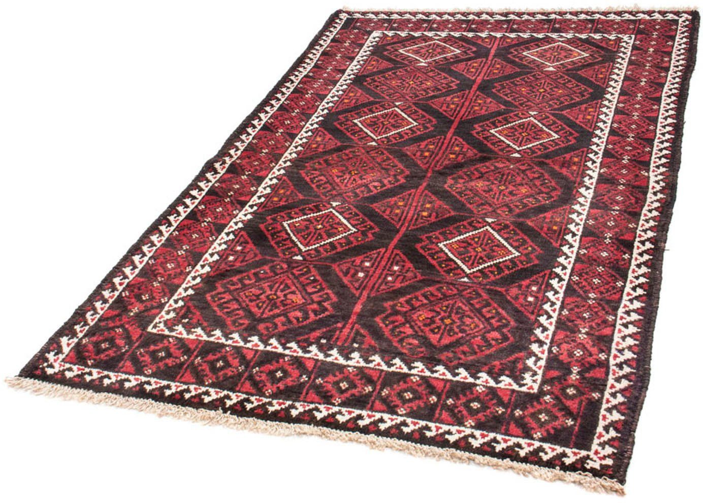 Wollteppich Belutsch Durchgemustert Rosso 180 x 114 cm, morgenland, rechteckig, Höhe: 8 mm, Handgeknüpft