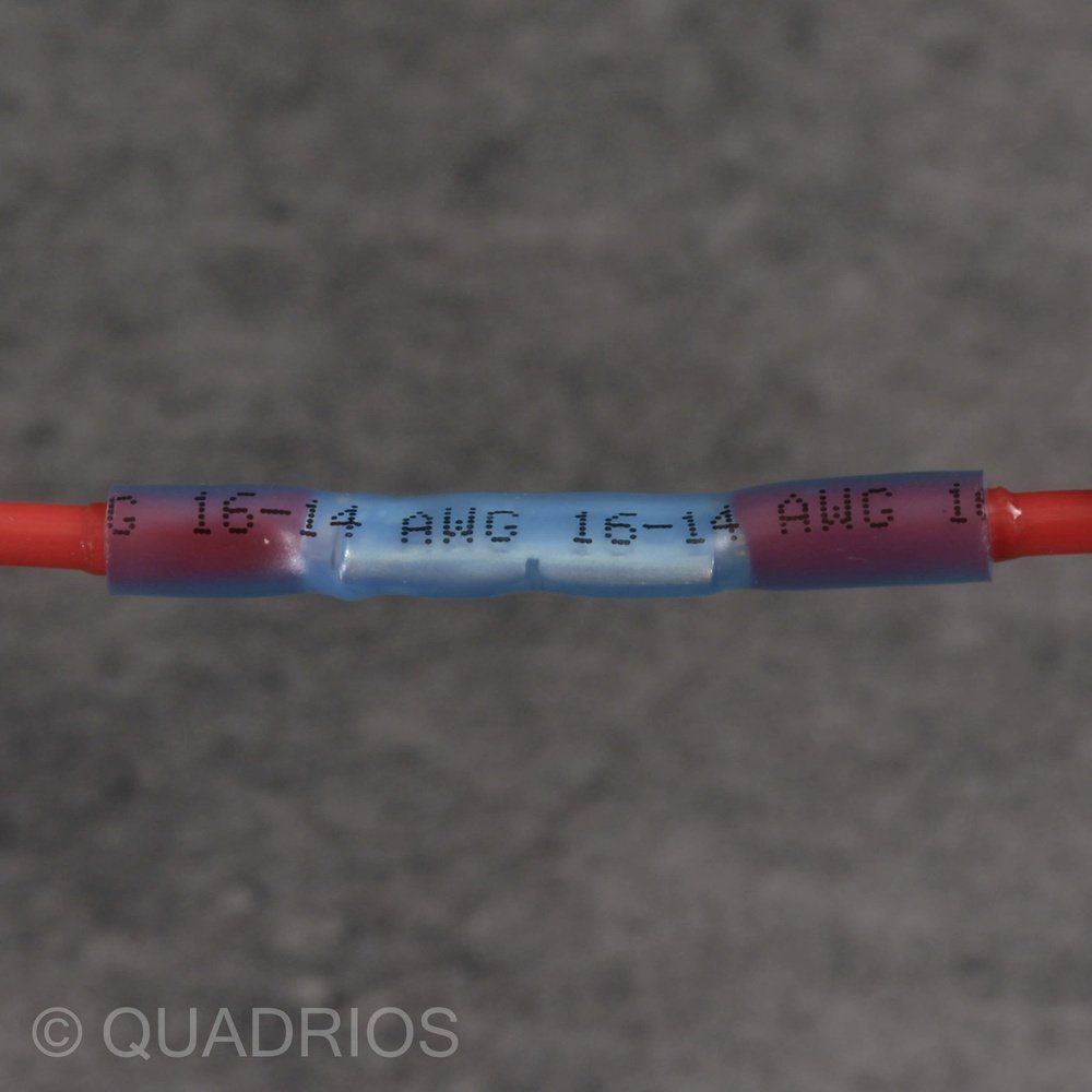 6 mm² Volliso, Quadrios Schrumpfschlauch 4 22C465 Stoßverbinder mm² mit 22C465 Quadrios Stoßverbinder