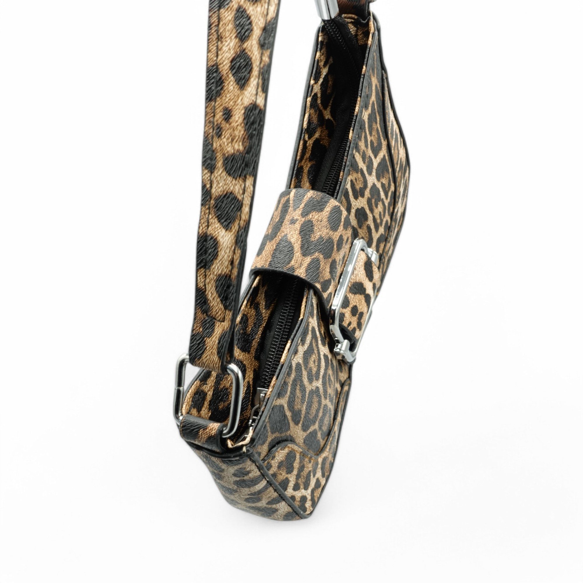 Eyecatcher Handtasche Glamouröse Schultertasche im Leoparden-Look mit Schna günstig online kaufen