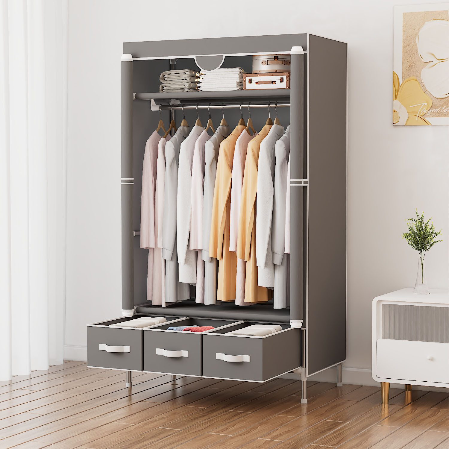 INOSIGN Kleiderschrank Stockholm Stoffkleiderschrank Bestseller in günstig online kaufen