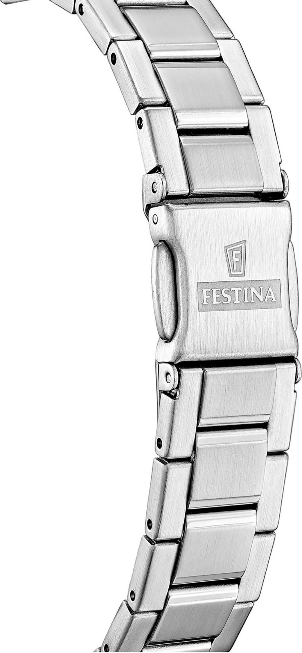 Festina Quarzuhr Mademoiselle F20700/1, Armbanduhr, Damenuhr, Edelstahlarmb günstig online kaufen