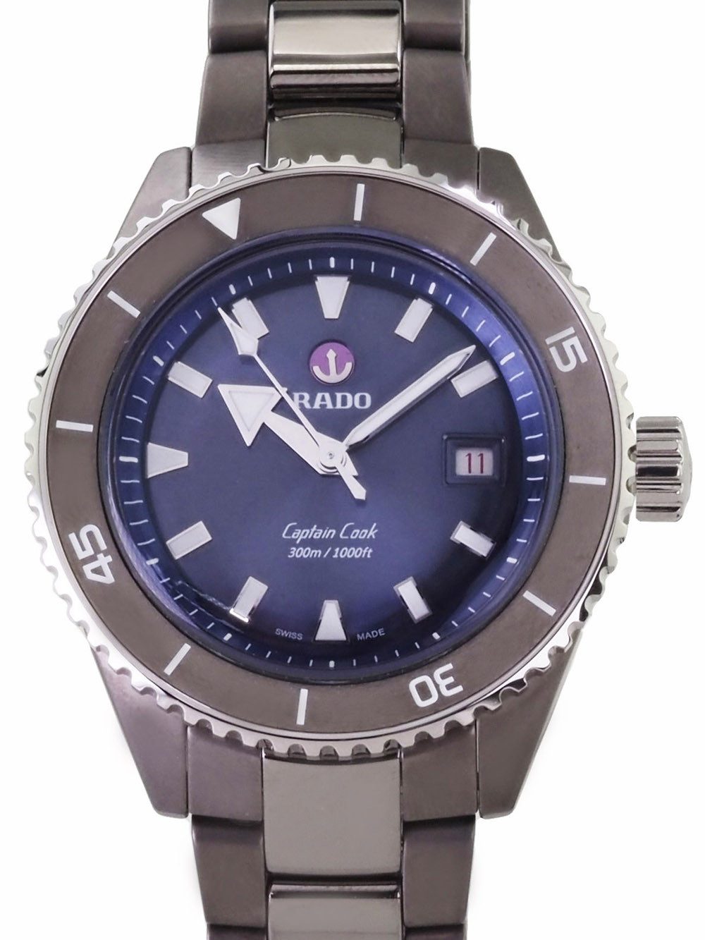 Rado Automatikuhr Herren Uhr R32144202 Captaincook Swiss Made Ø 43 mm, Gangreserve bis 80 Stunden