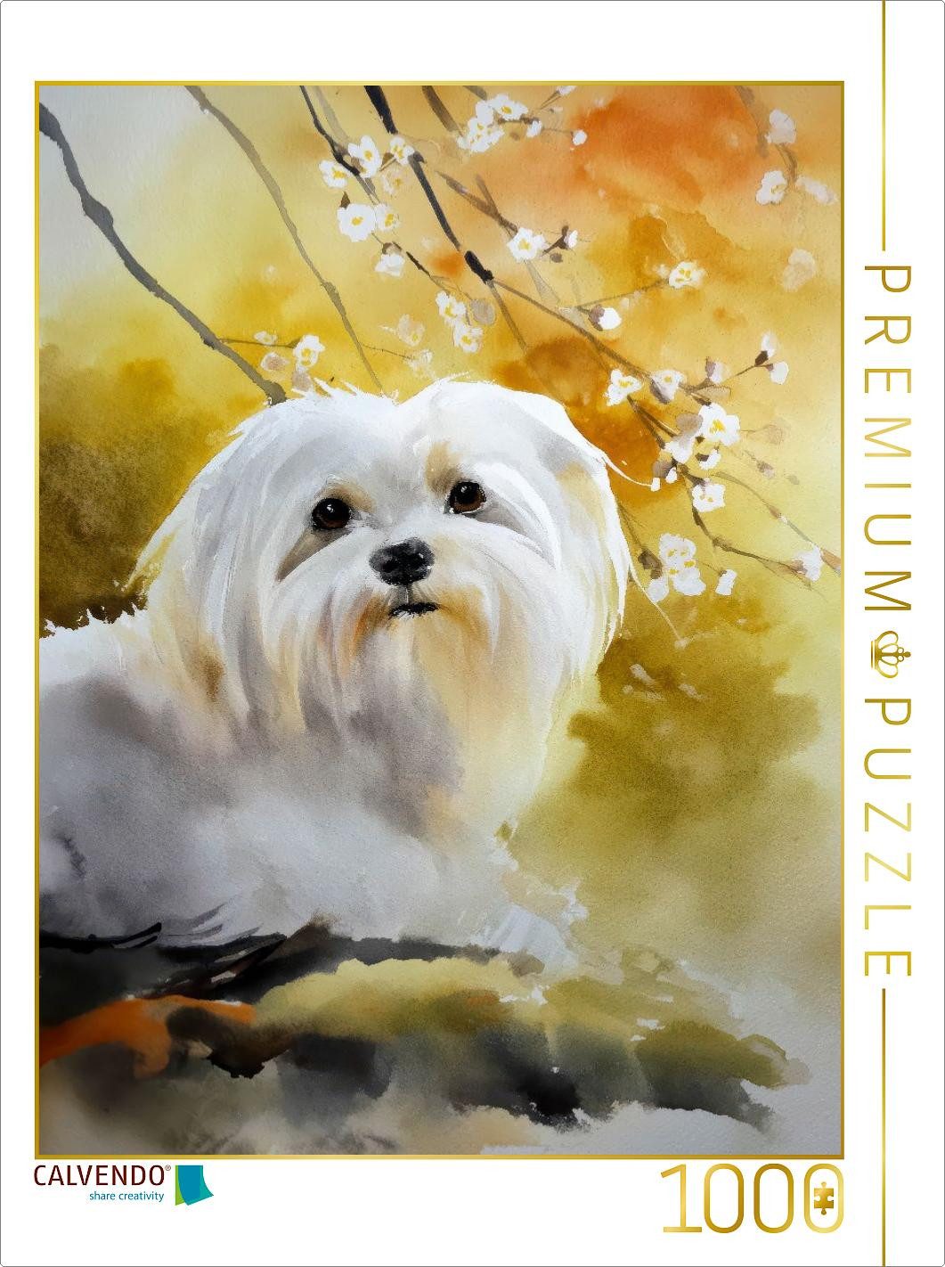 CALVENDO Puzzle CALVENDO Puzzle Maltese, 1000 pieces, finished size 25.2 × 18.9 in (6, 1000 Puzzleteile