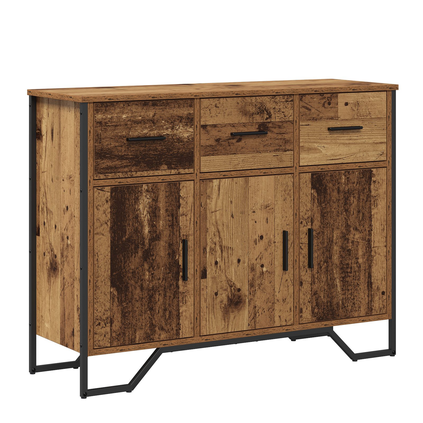 vidaXL Sideboard Sideboard Altholz Eiche 97x32,5x74,5 günstig online kaufen