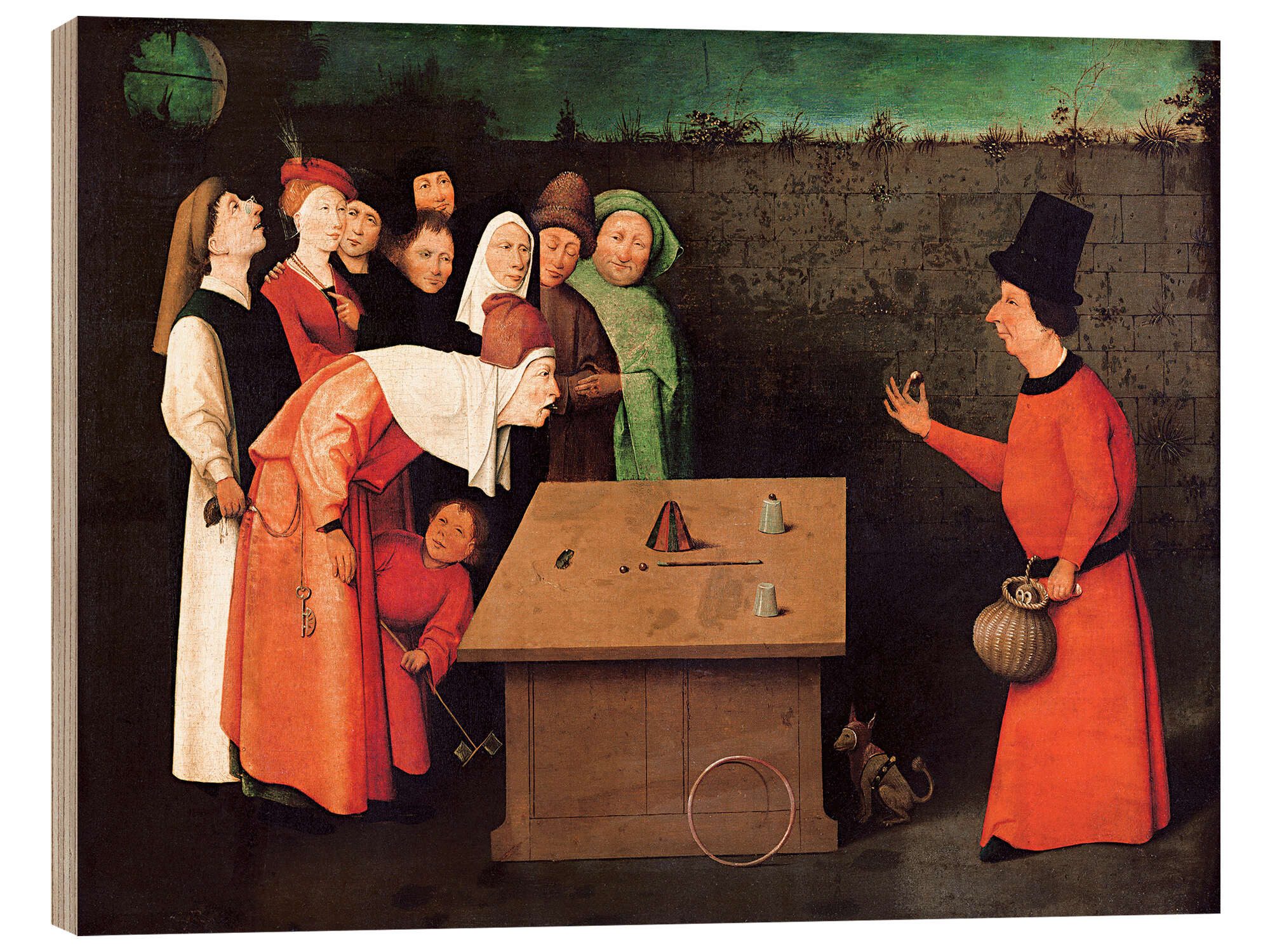 Holzbild Hieronymus Bosch