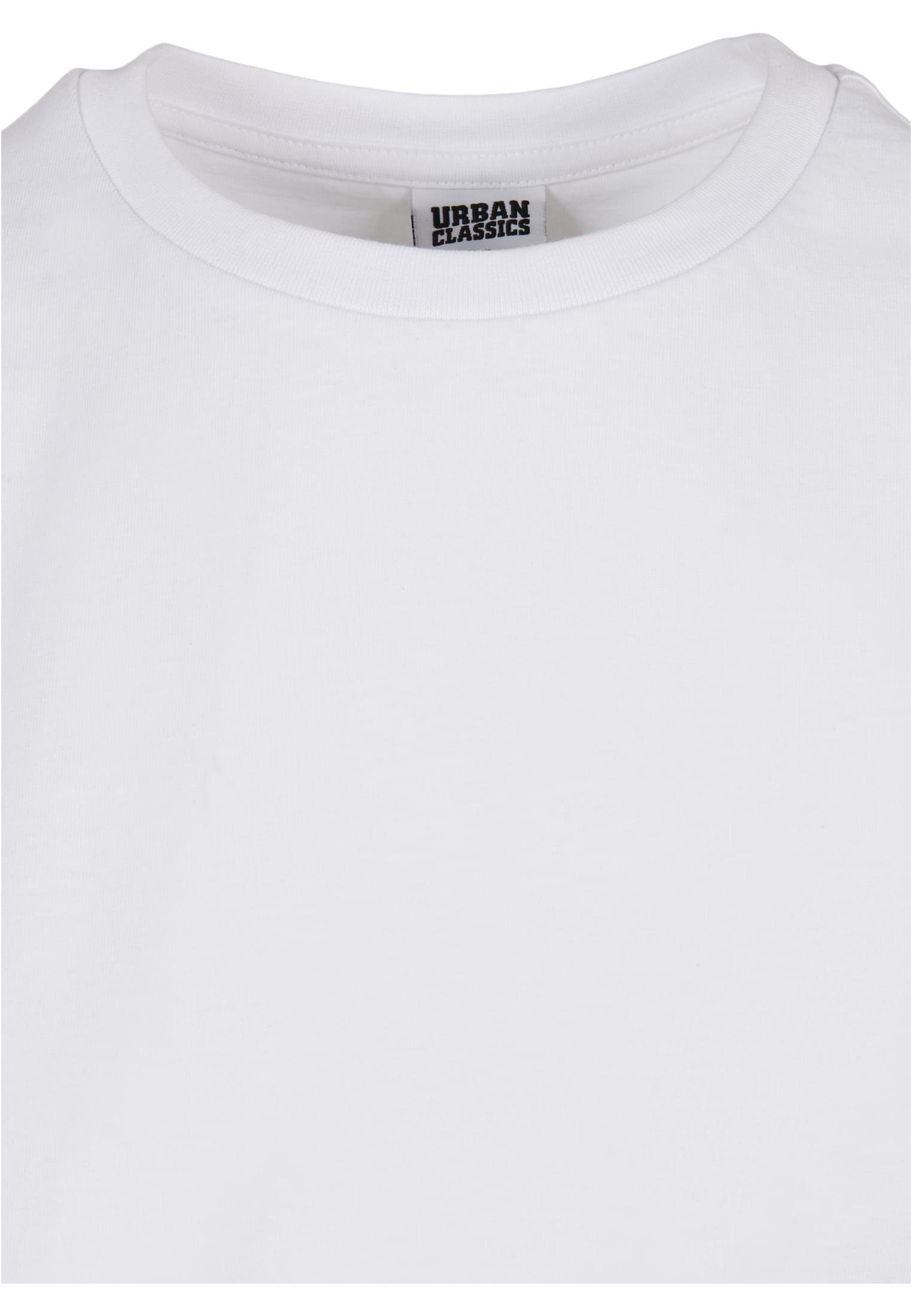(1-tlg) white Kurzarmshirt Boxy URBAN CLASSICS Damen Ladies Tee Cotton Recycled