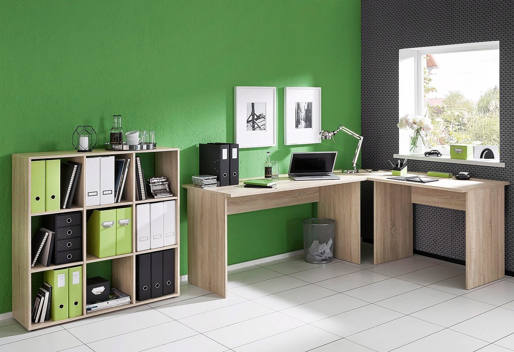 FMD Eckschreibtisch Tiell, Winkel Schreibtisch, Bürotisch, günstig online kaufen