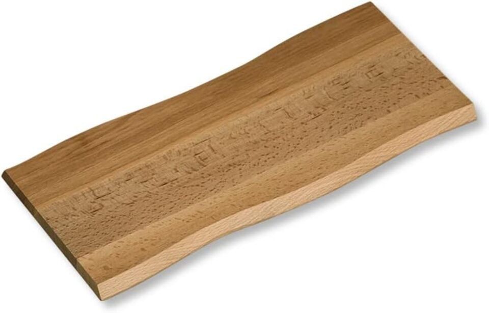 KESPER® Schneidebrett Schneidebrett Servierbrett Buche rustikal Kernbuche 38 x 17 x 1,5 cm, (1-St)