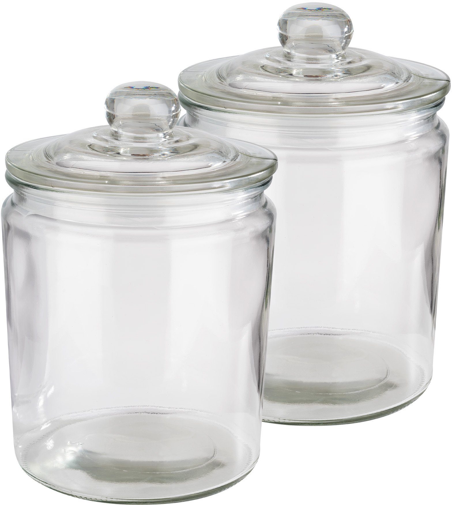 APS Vorratsglas, Glas, (Set, 2-tlg), Ø 14 cm, 2 Liter