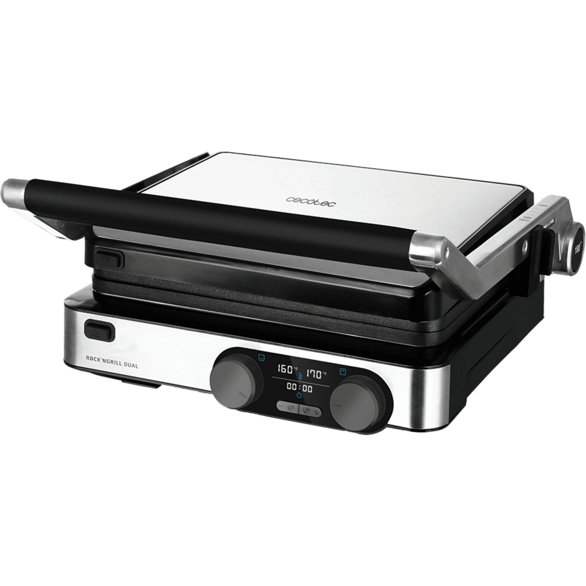 Cecotec Elektrogrill Cecotec Kontaktgrill Rock'Ngrill Dual, (2.000