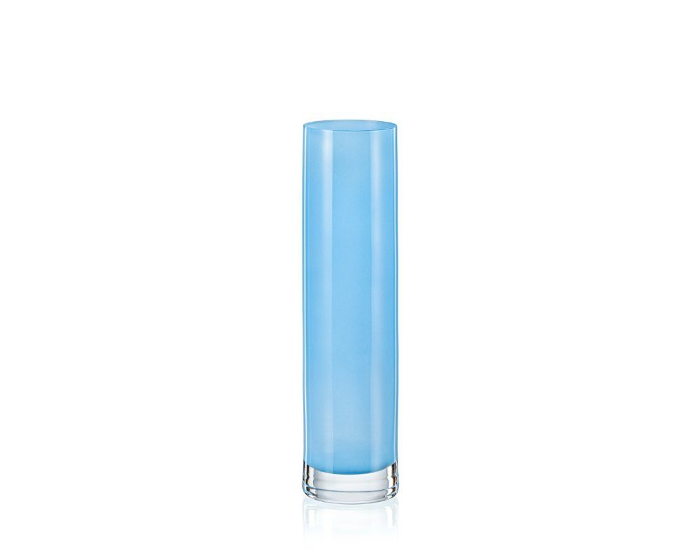 Crystalex Dekovase Vase Dekovase Kristallvase hellblau Spring Kristallglas 240 mm (Einzelteil, 1 St., 1 x Vase), Kristallglas, Bohemia