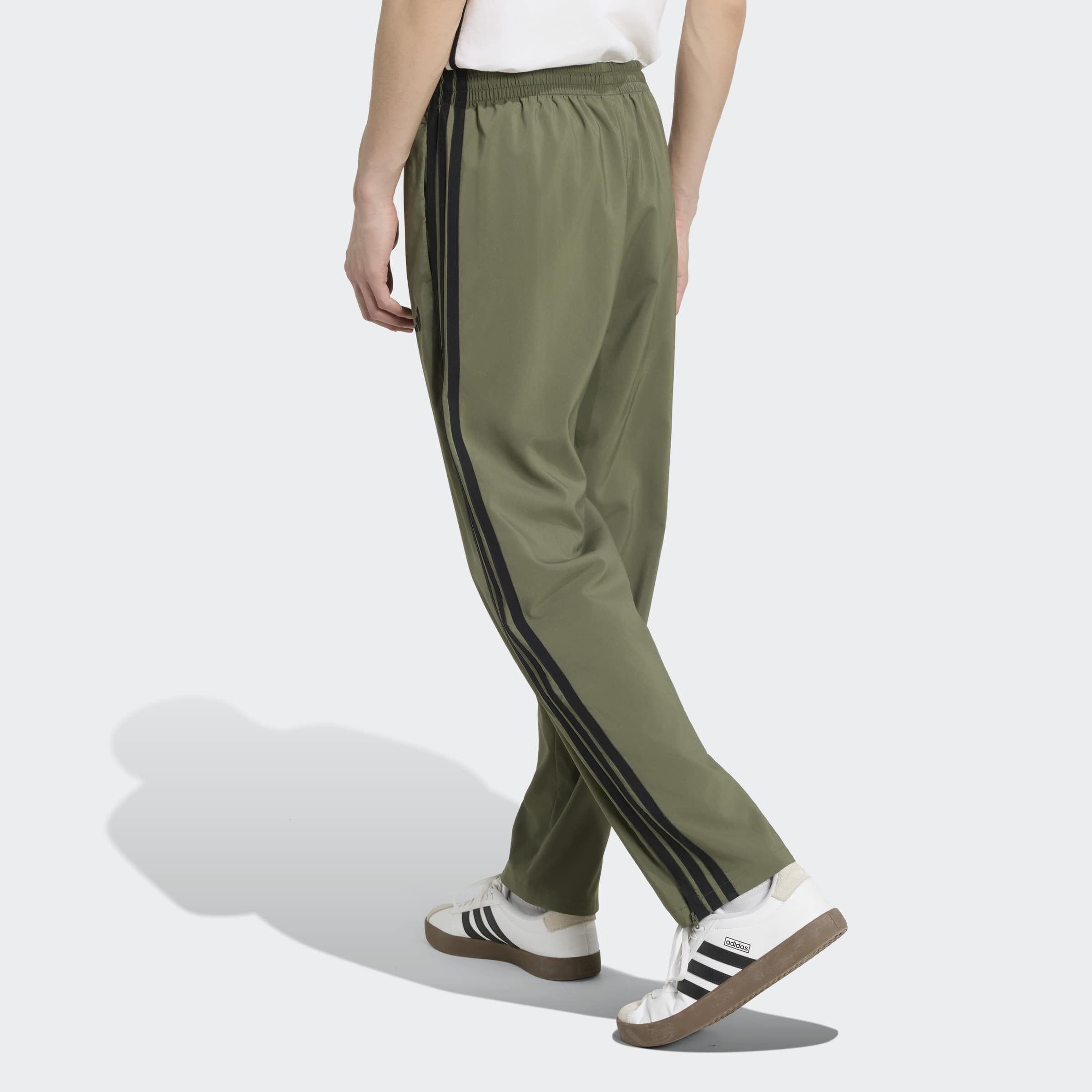 adidas Sportswear Sporthose ESSENTIALS 3-STREIFEN STANFORD LITE WOVEN TAPERED OPEN HEM