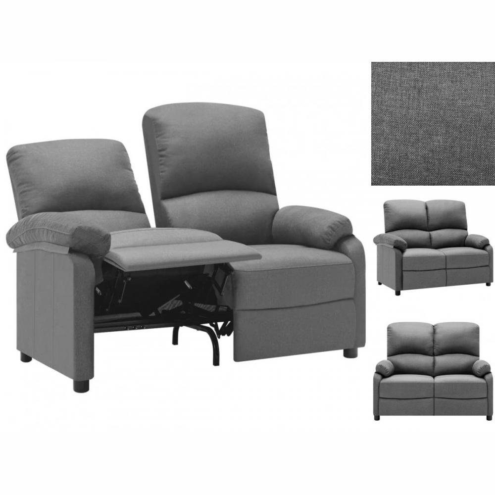 vidaXL Sofa Relaxsofa Liegesofa 2er Sofa Couch verstellbar2-Sitzer-Sofa Verstellba