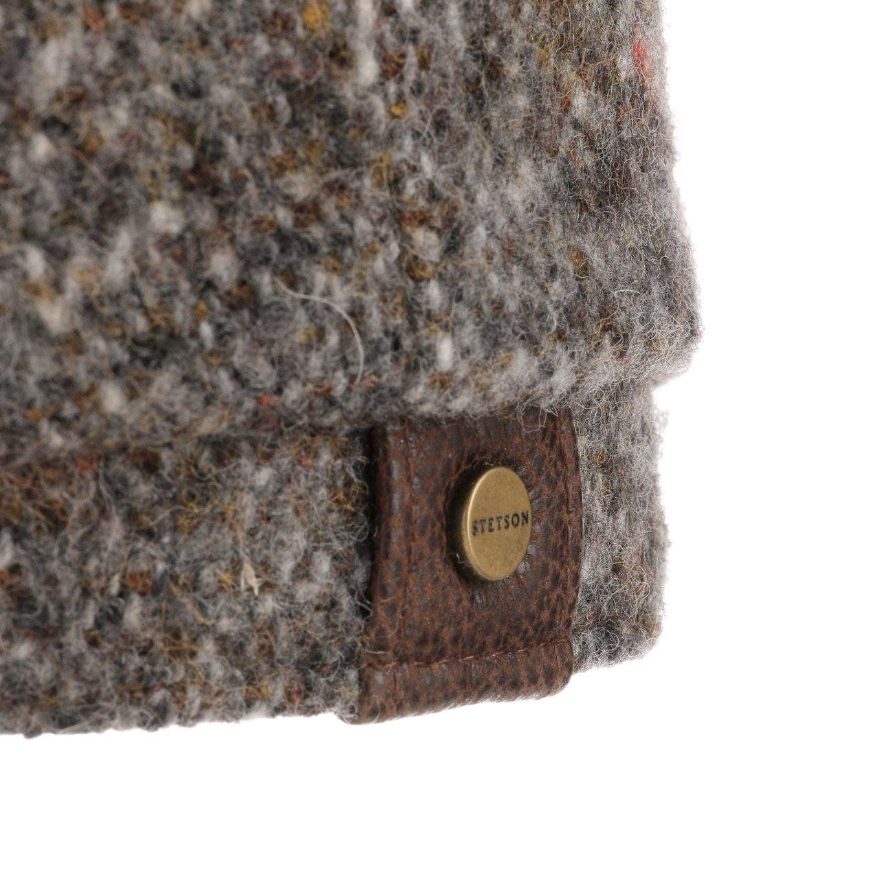 Stetson Flat Cap (1-St) Wollcap mit grau Schirm