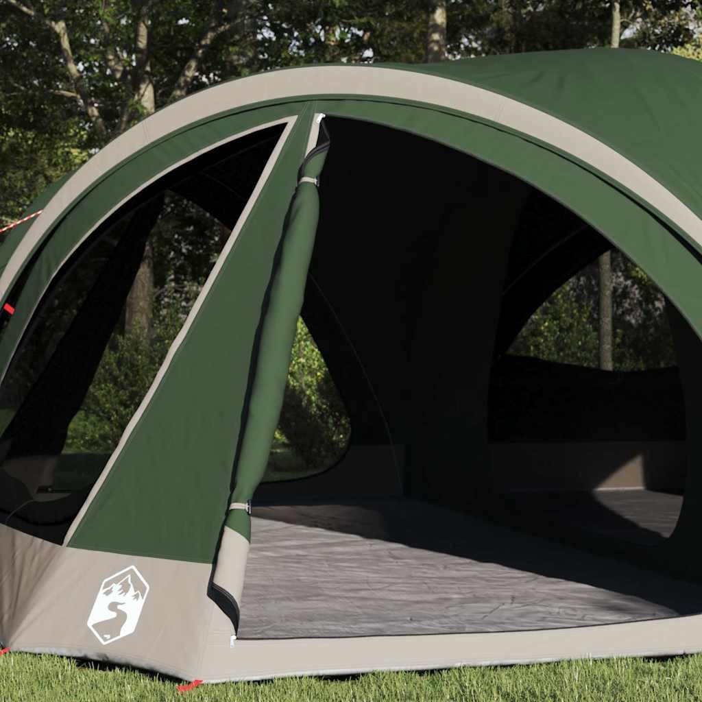 vidaXL Tunnelzelt Familienzelt für 10 Personen Grün und Grau 460 x 430 x 214 cm, (1 tlg)