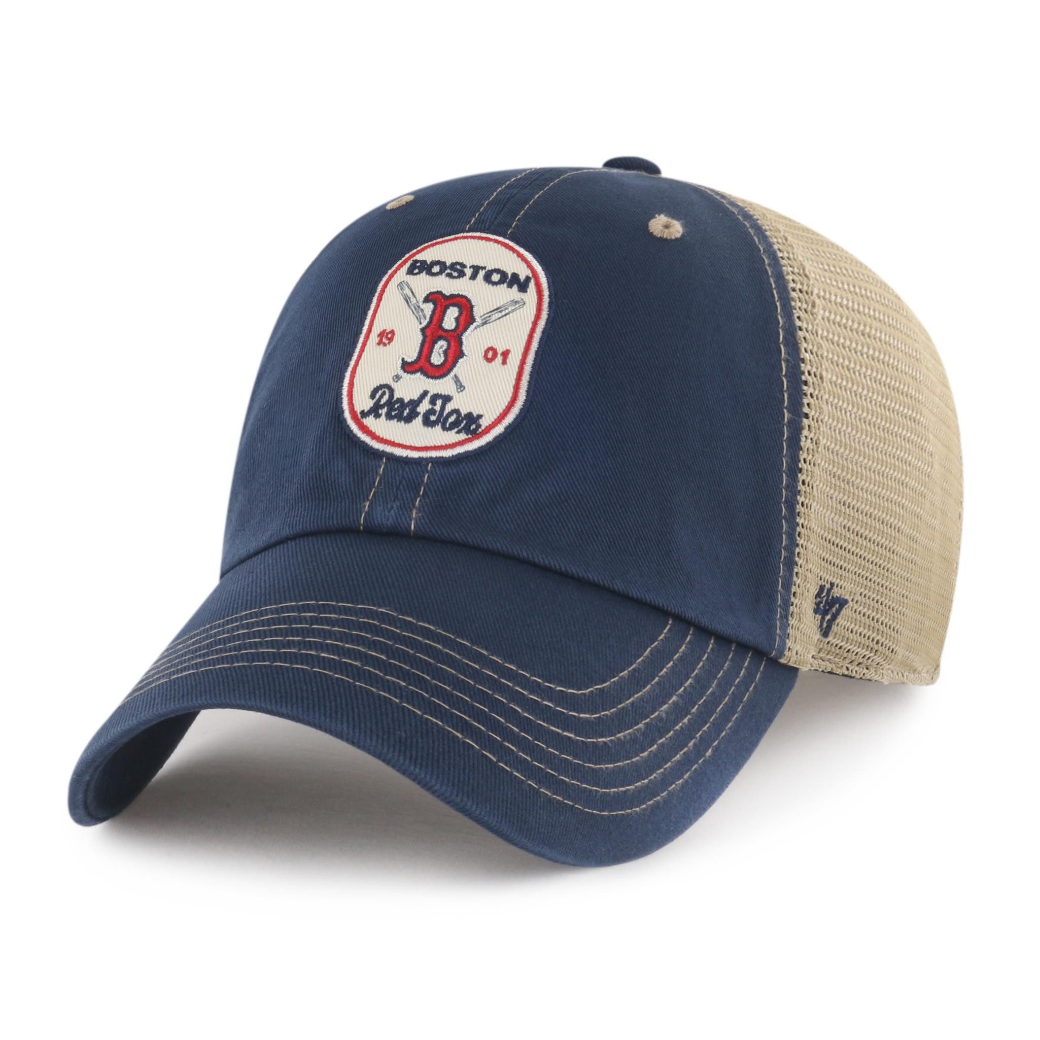 Baseball Cap '47 Brand Cap MLB Boston Red Sox Crosspatch Mesh '47 CLEAN UP Navy