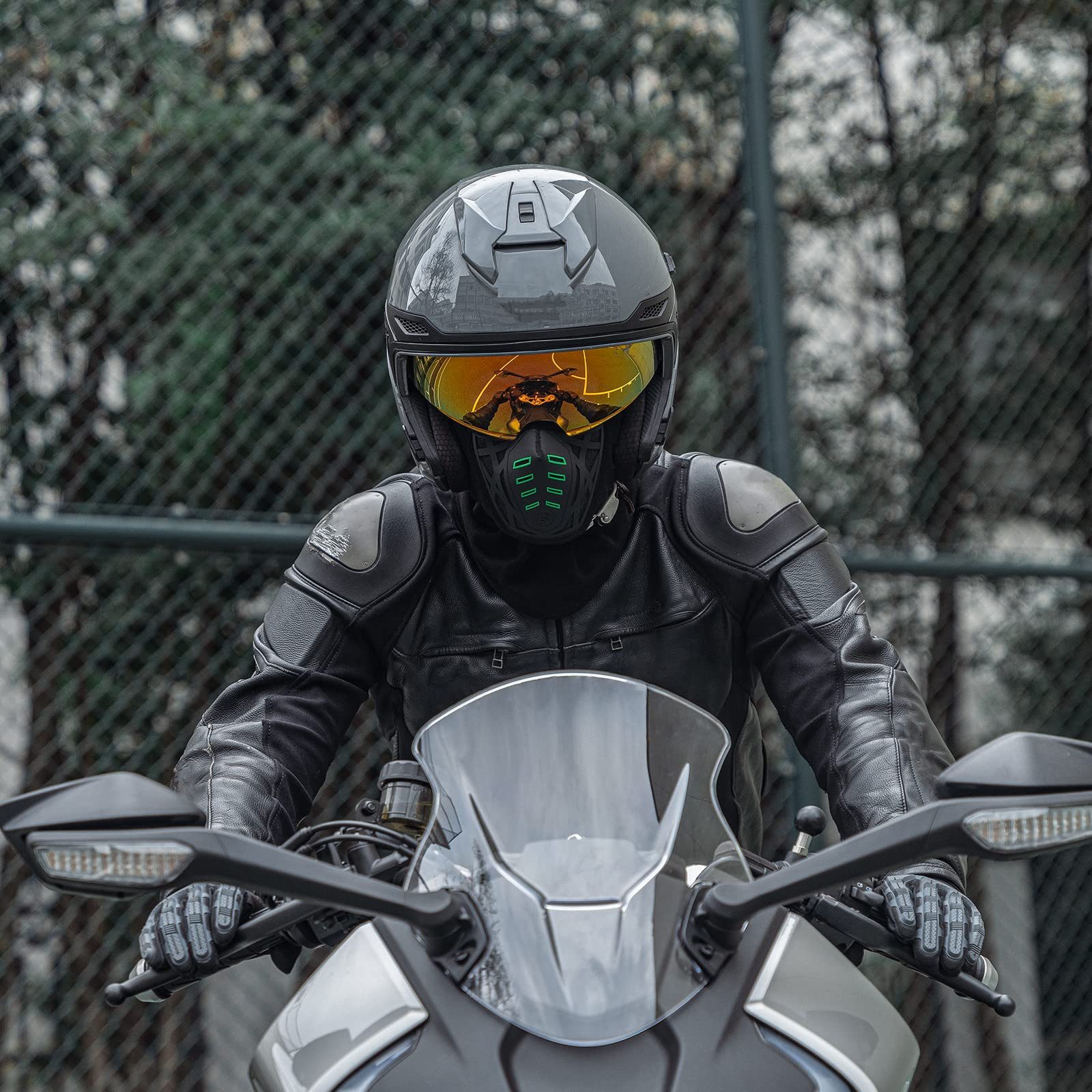 ROCKBROS Sturmhaube Winter Motorradmaske Skimaske Winddicht Balaclava für Outdoorsports Hohe Tragekomfort – Bild 2 von 5