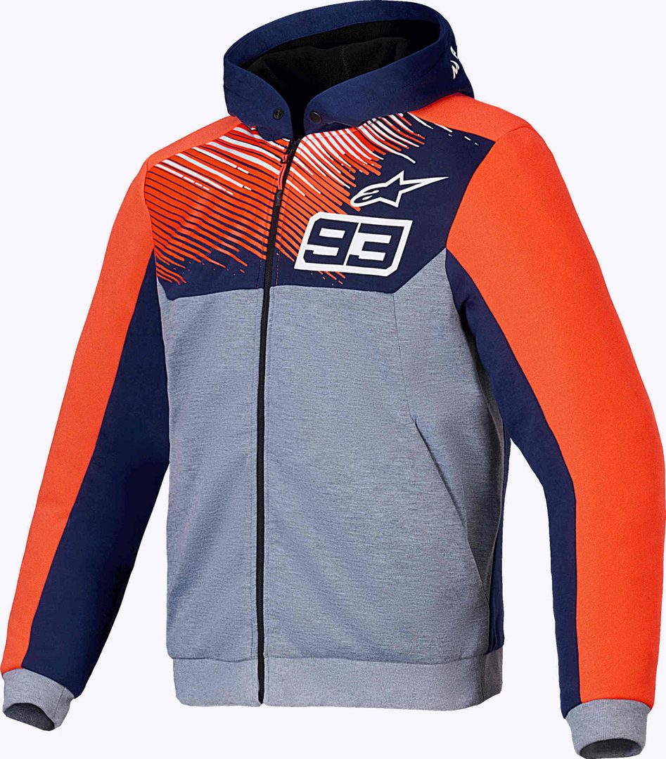 Motorradjacke MM93 Chrome V2 Sport Motorrad Zip Hoodie