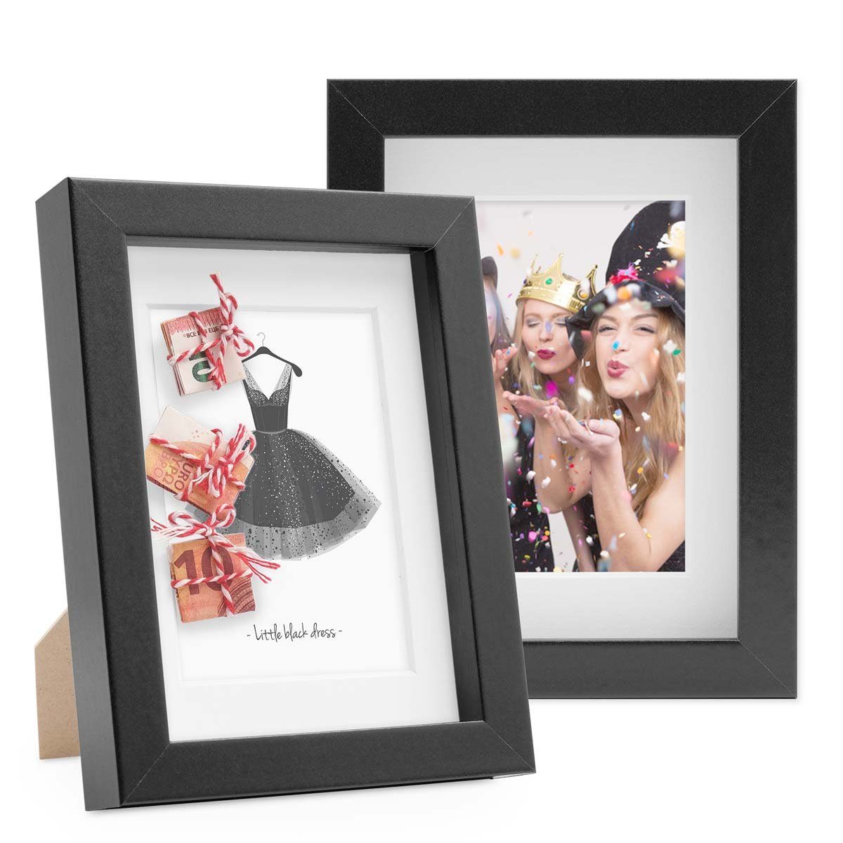 PHOTOLINI Bilderrahmen 2er Set 3D-Rahmen mit günstig online kaufen