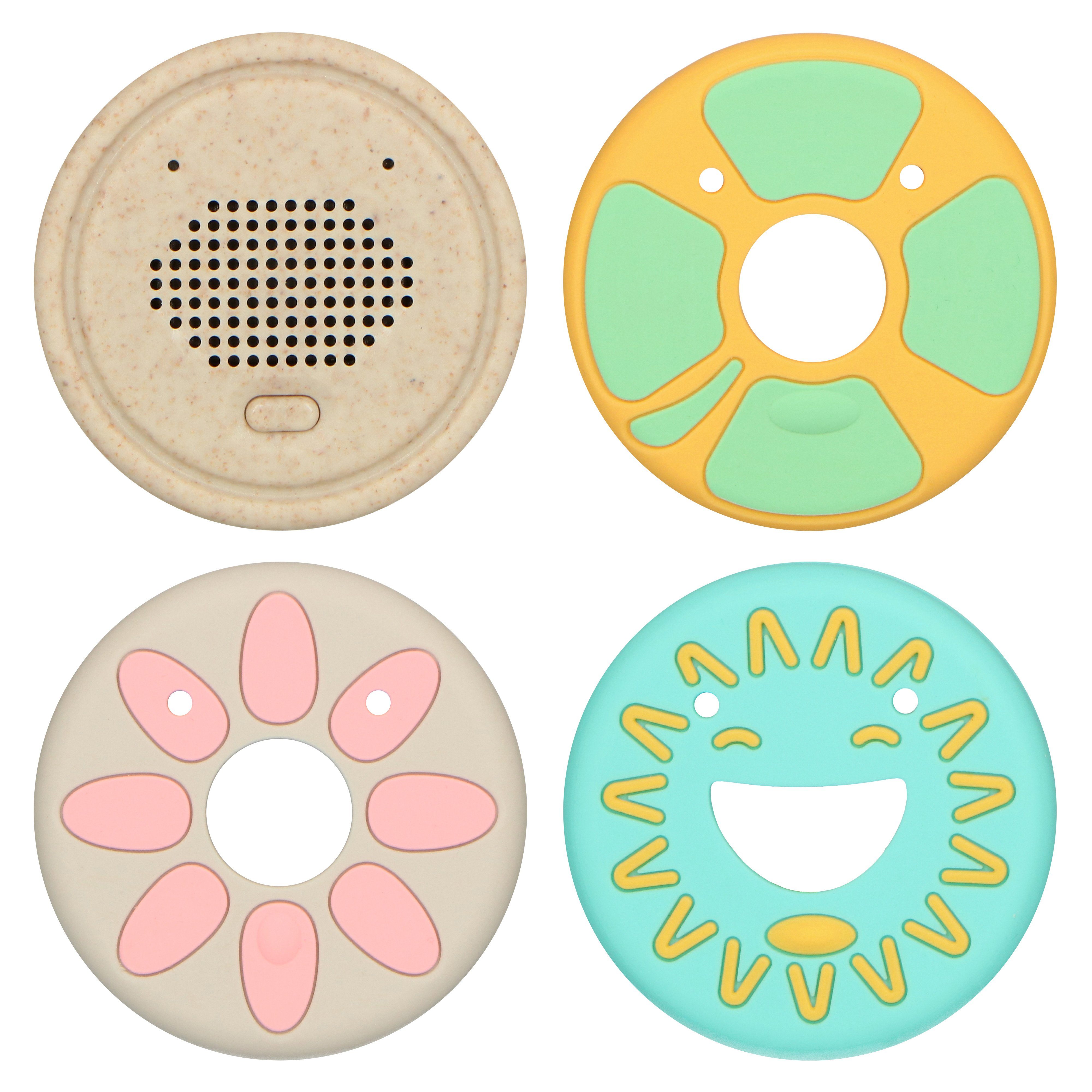 Alecto Kuscheltier HeeHee Sprachknopf (2-St., Sprachknopf mit Kuscheltier), Kuscheltier mit Sprachfunktion, BPA Frei, Bluetooth, Schlaflieder