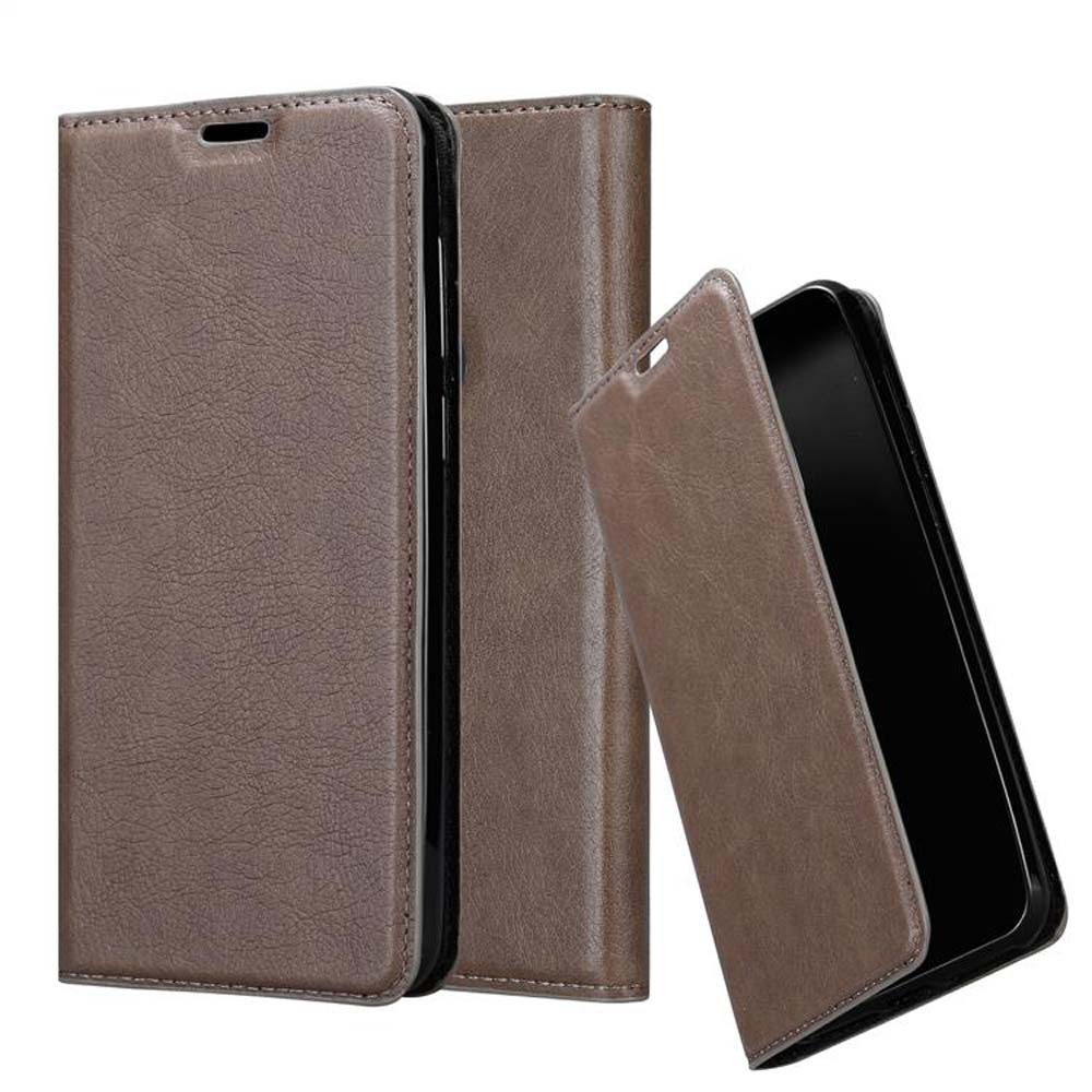 Cadorabo Handyhülle für Samsung Galaxy A6s Hülle Samsung Galaxy A6s, Hülle Schutzhülle mit Standfunktion, Magnetverschluss und Kartenfach