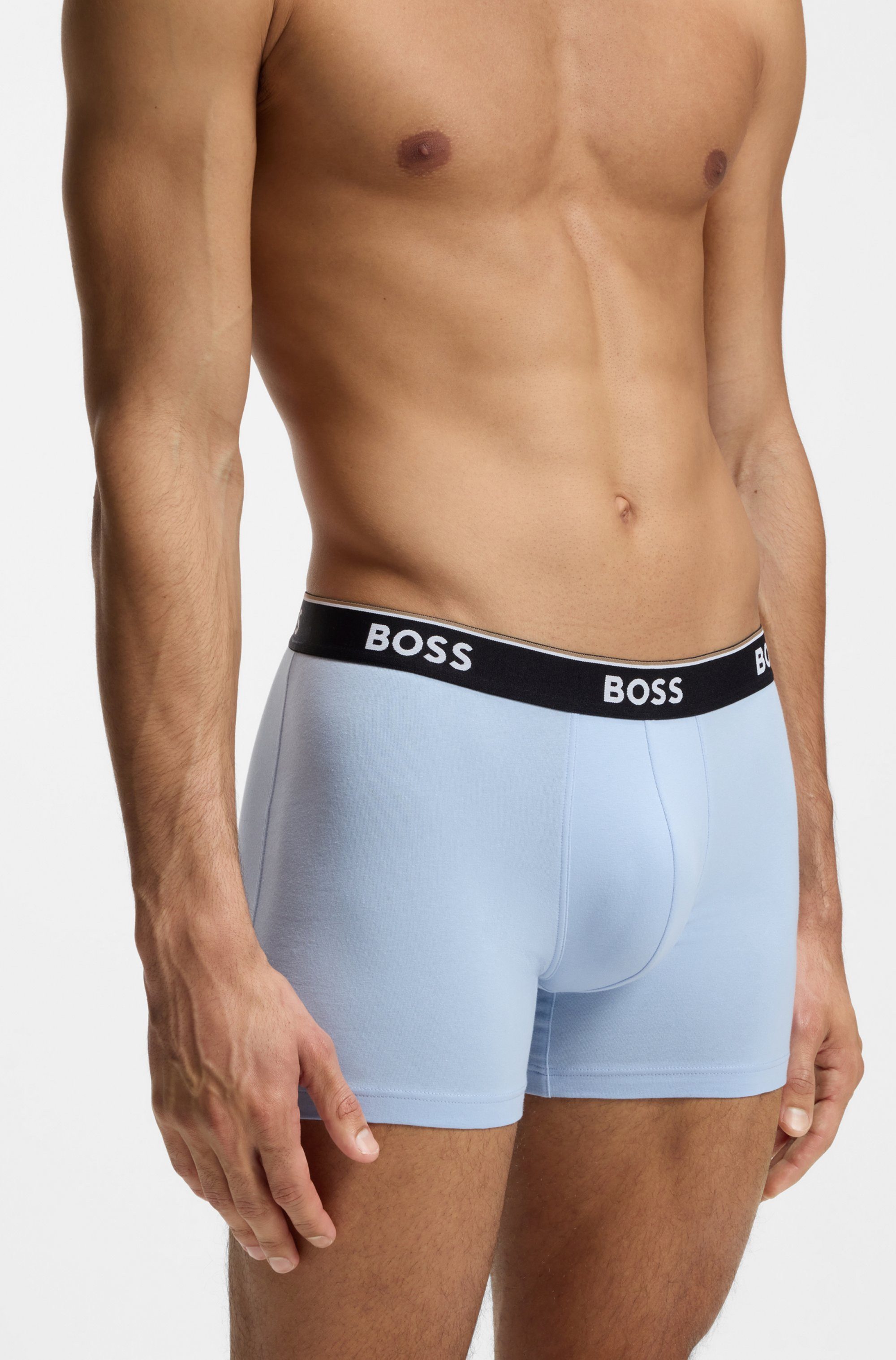 BOSS Boxershorts (Packung, 3-St) aus bequemer Stretch-Baumwolle, körpernah, günstig online kaufen