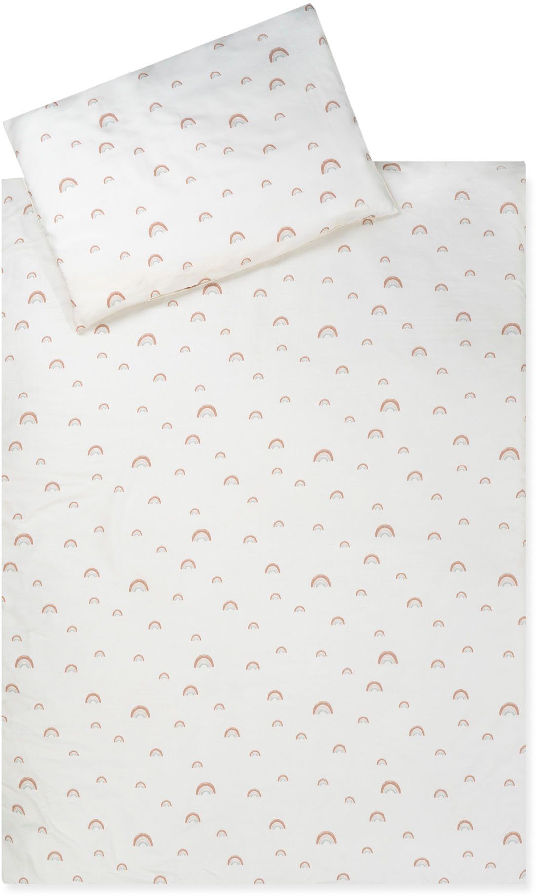 Julius Zöllner Kinderbettwäsche Baby- und Kinderbettwäsche aus 100% Bio-Baumwolle, Linon, 2 teilig, erhältlich in den Größen 80x80+35x40cm und 100x135+40x60cm
